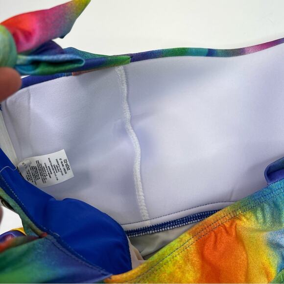 Becca ETC Plus Size Paper Mache tie dye Tankini top multicolor - 2X - Picture 9 of 11